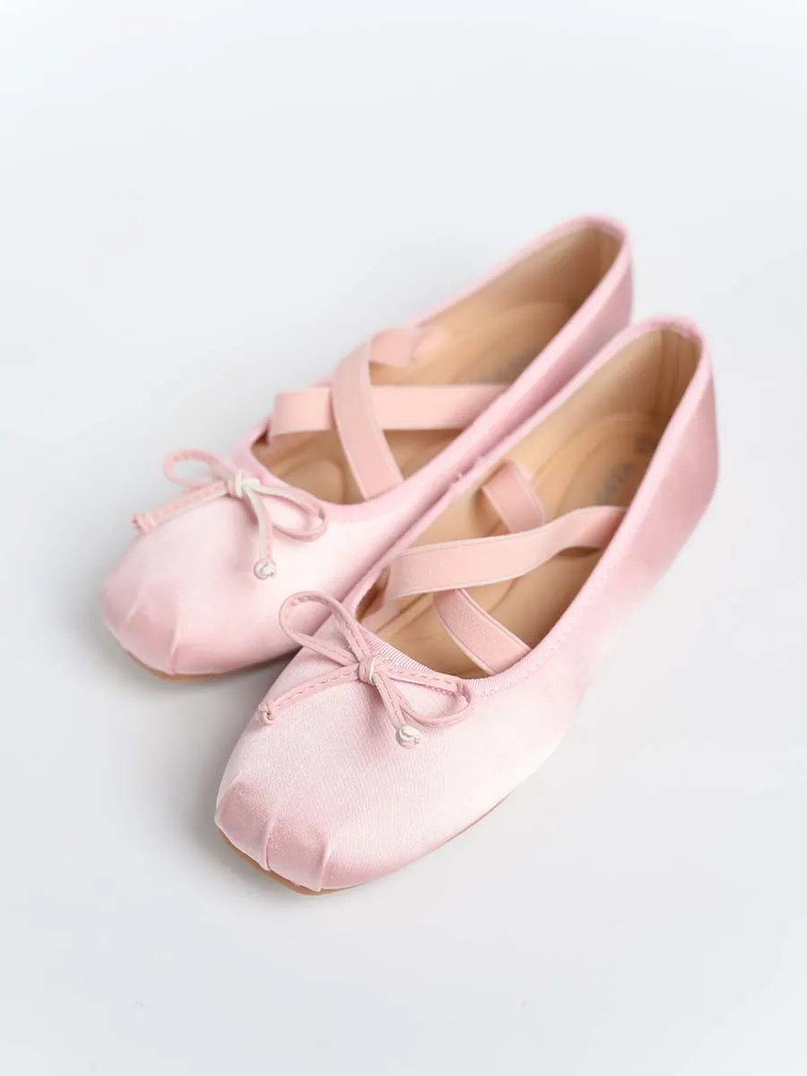 Allegra Ballerina Ribbon Flats