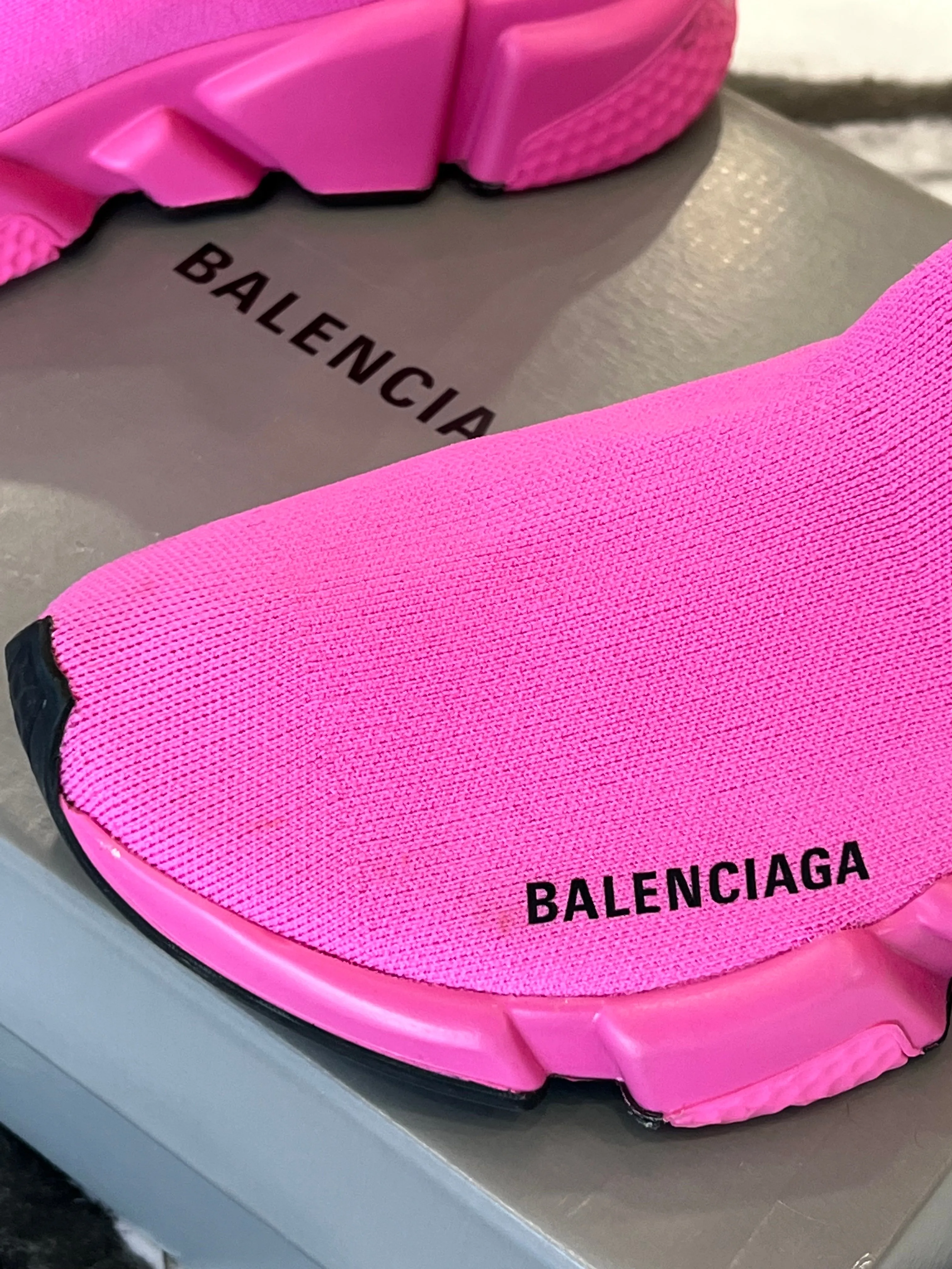 BALENCIAGA PINK ‘SPEED 2.0 LT’ SOCK SNEAKERS