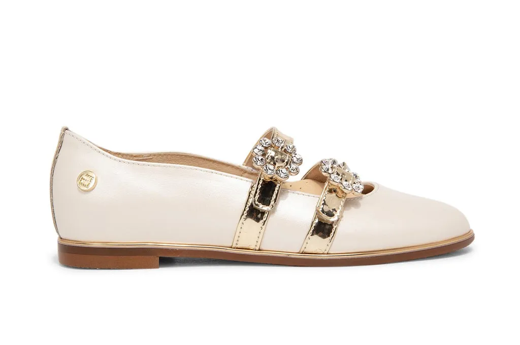 Communion Double Buckle Jewelled Dress Shoes