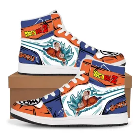 Dragon Ball Z - Goku Silhouette High-Top Sneakers (blue-orange)