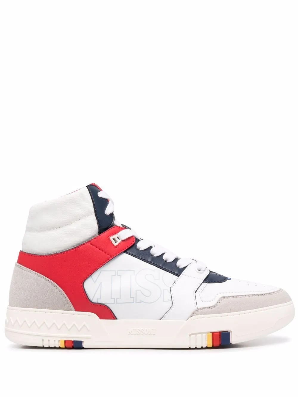 High-Top Panelled Sneakers