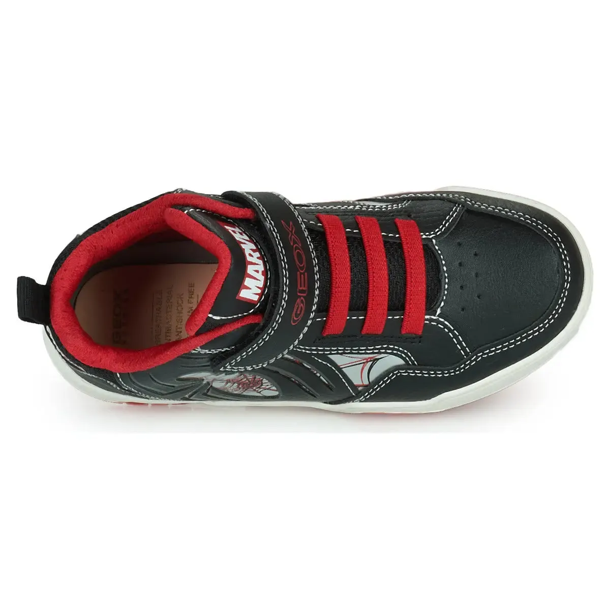 High Top Sneakers Perth Boy BlackRed | Geox