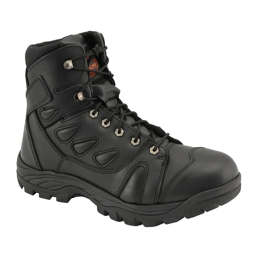 Men’s 6” All Leather Tactical Boot w/ Side Zipper