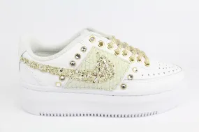 Nike Court Vision Low Platform Pitone & Strass