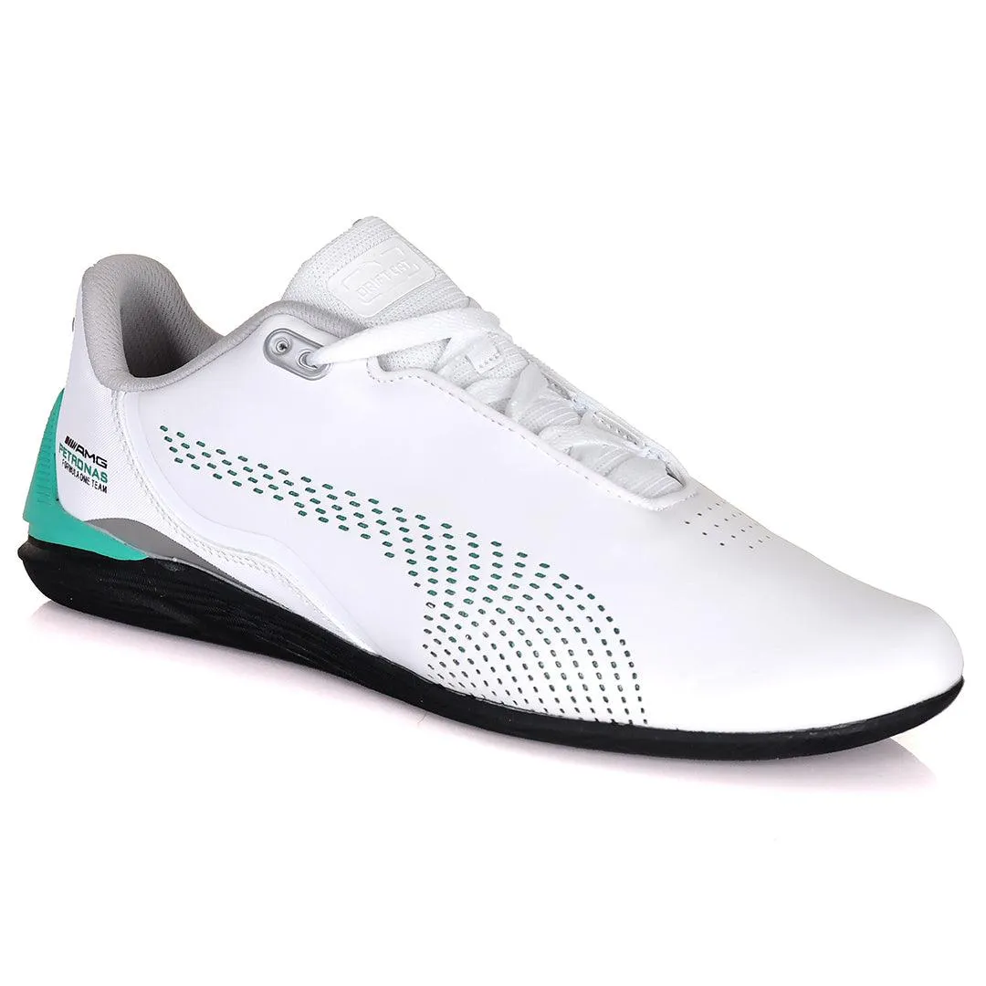 PM Green Drift Cat Decima Motorsport White Sneakers