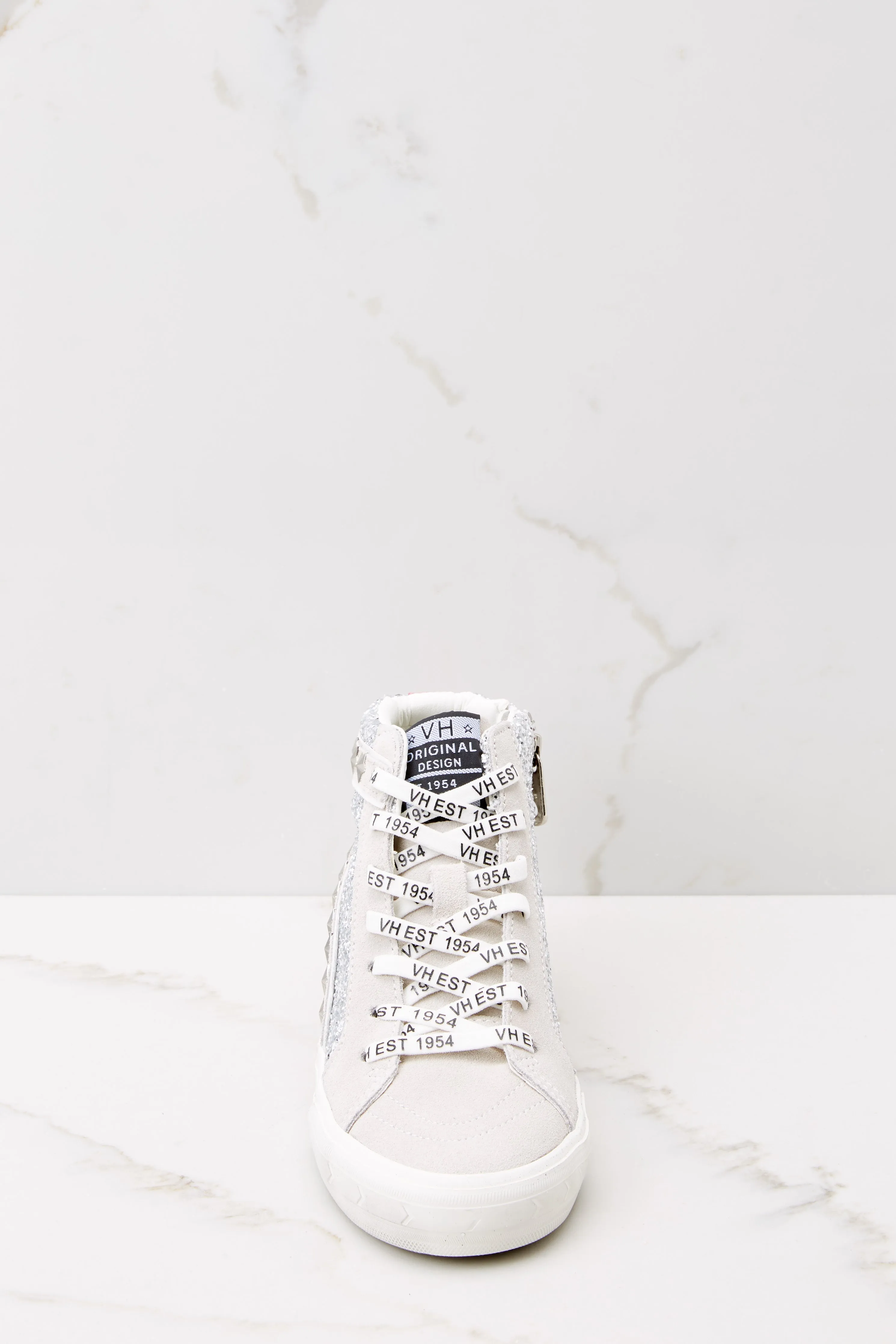 Ray Silver Glitter High Top Sneakers