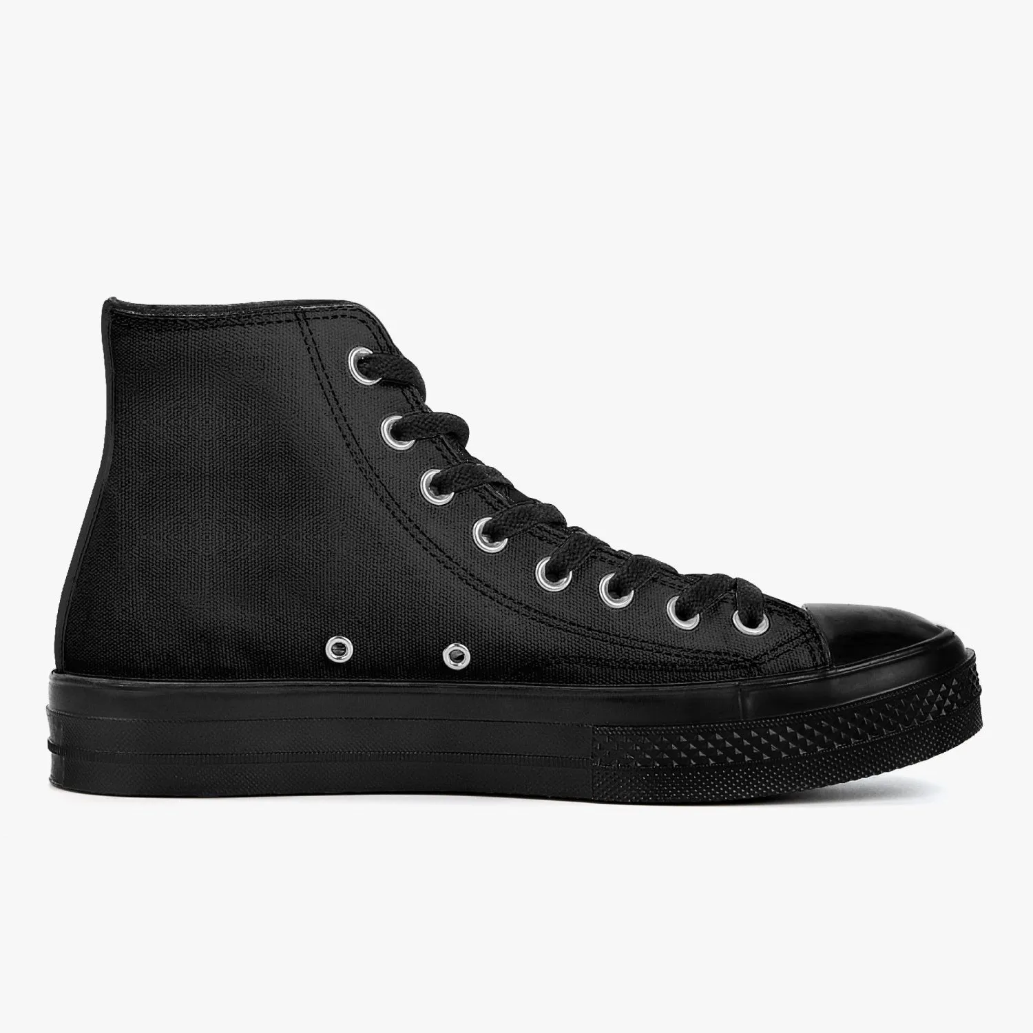 Snooty Fox Art Top Canvas Shoes - Black - Hi Top