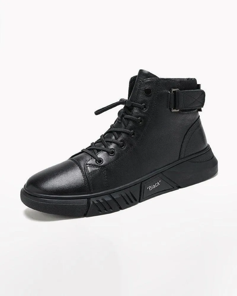 Streetwear Leather Waterproof Sneakers