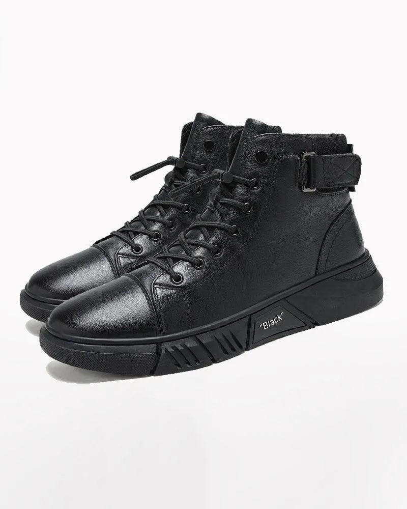 Streetwear Leather Waterproof Sneakers