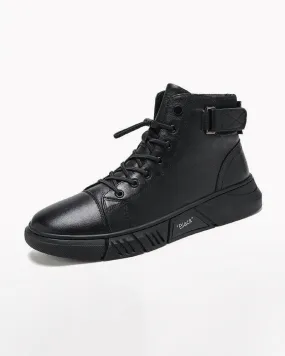 Streetwear Leather Waterproof Sneakers