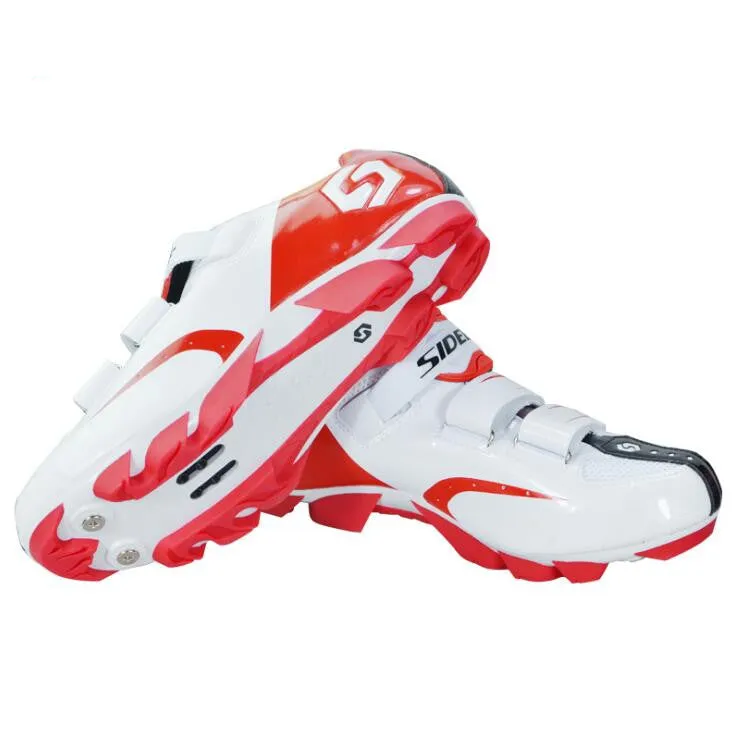 White Red Ultra-light MBT Cycling Shoes