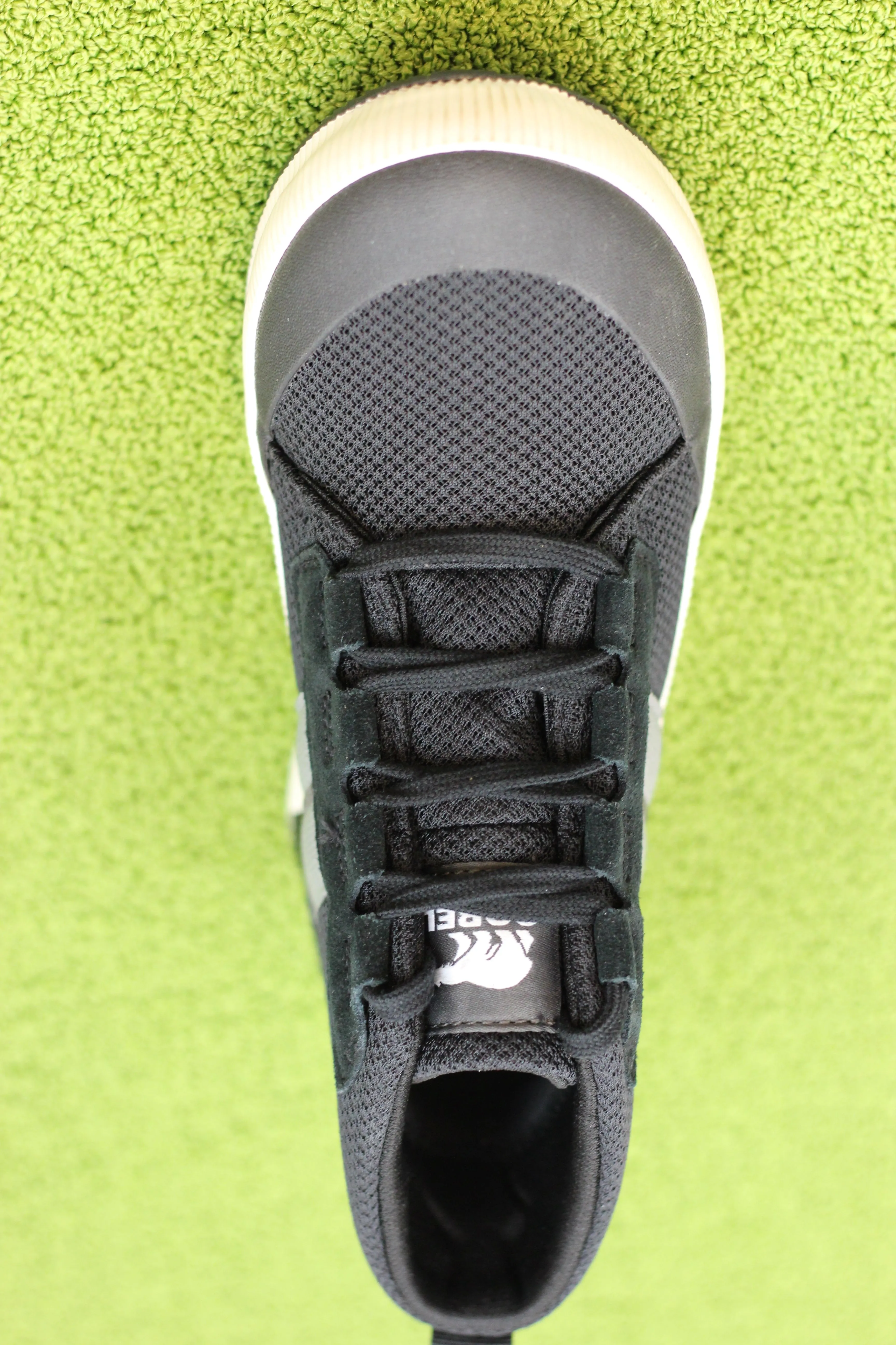 Women's Out N About Mid Sneaker - Black Waterproof Mesh